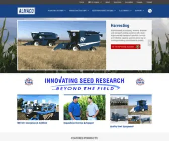 Almaco.com(Custom Seed Research Equipment) Screenshot