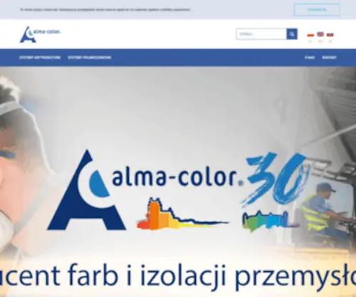 Almacolor.pl(Producent farb) Screenshot