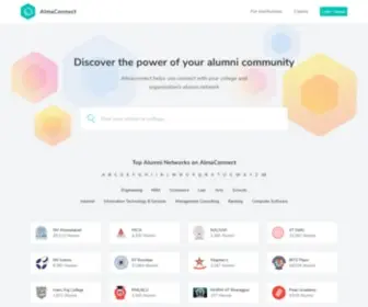 Almaconnect.com(Alumni Networking Portal helping you discover & connect with alums) Screenshot