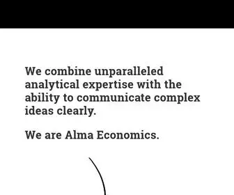 Almaeconomics.com(Alma Economics) Screenshot