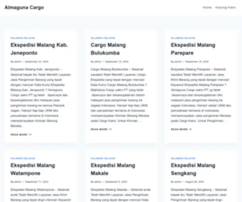Almagunacargosurabaya.com(EKSPEDISI CARGO SURABAYA VIA DARAT) Screenshot