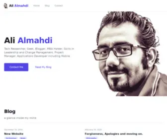 Almahdi.cc(Ali Almahdi's Blog) Screenshot