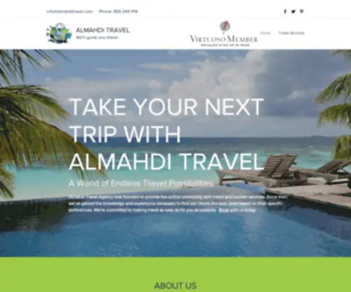 Almahditravel.com(Almahdi Travel) Screenshot