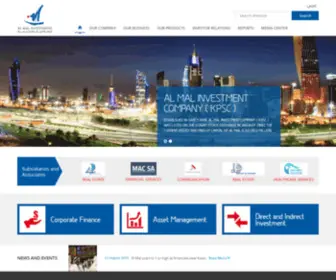 Almal.com.kw(Al Mal Investment) Screenshot