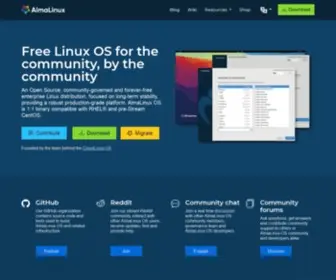 Almalinux.org(AlmaLinux OS) Screenshot