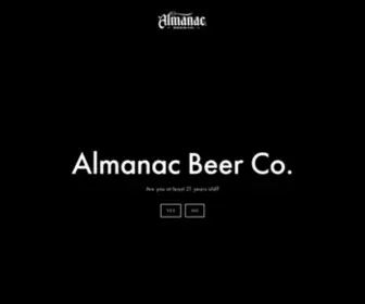 Almanacbeer.com(Almanac Beer Company) Screenshot