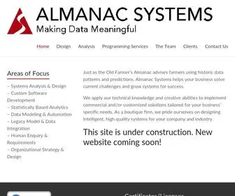 Almanacsystems.com(Making Data Meaningful) Screenshot