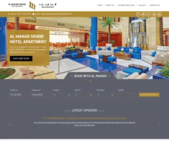 Almanargrandhotel.com(Hotel Apartment Dubai) Screenshot