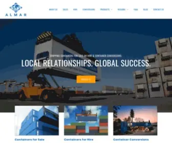 Almarcontainergroup.com(Shipping containers for sale or hire & container conversions) Screenshot