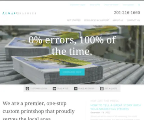 Almargraphics.com(Printing Services) Screenshot