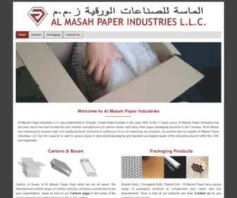 Almasahpack.com(Al Masah Paper Industries L.L.C) Screenshot