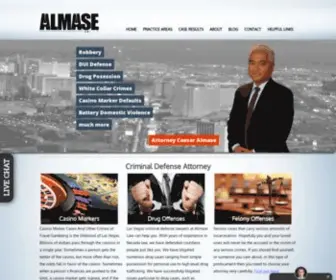 Almaselaw.com(Criminal Defense Lawyer Las Vegas) Screenshot