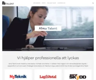 Almatalent.se(Alma Talent) Screenshot
