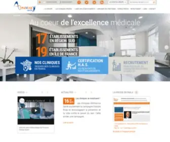 Almaviva-Sante.fr(Almaviva Sante) Screenshot