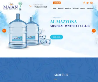 Almazyonaoman.com(Al Mazyona Mineral Water L.L.C) Screenshot