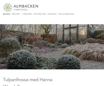 Almbacken.se(Trädgårdsdesign) Screenshot