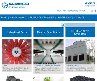 Almeco.eu(Industrial fans) Screenshot