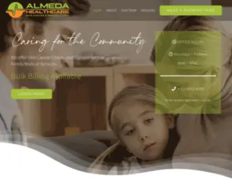 Almedahc.com.au(Almeda Healthcare) Screenshot