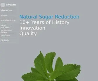 Almendra.com(Natural sugar reduction) Screenshot