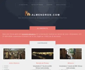 Almendron.com(Página de historia y bitácora cultural) Screenshot