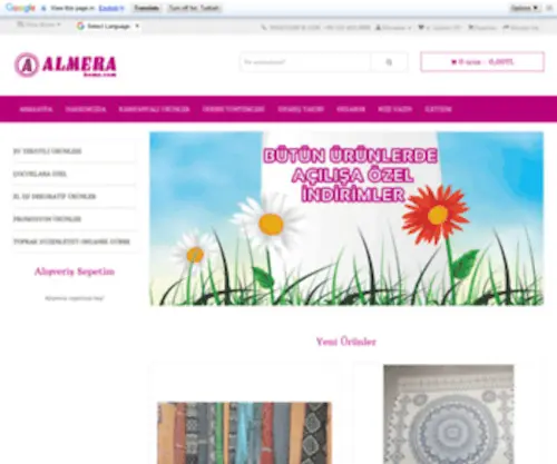 Almerahome.com(Almera Ev Tekstil) Screenshot