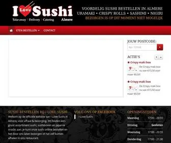 Almereilovesushi.nl(I Love Sushi Almere) Screenshot