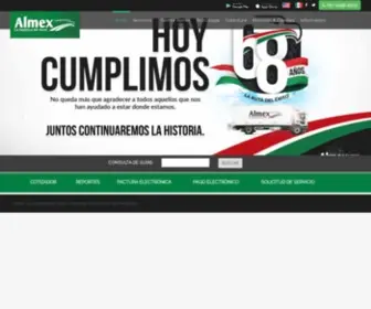 Almex.com.mx(Inicio) Screenshot