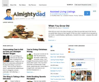 Almightydad.com(Parenting blog) Screenshot