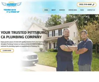 Almightyplumbing.biz(Pittsburg Plumber) Screenshot