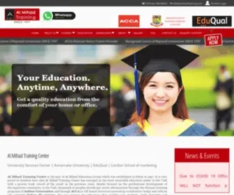 Almihadlearning.com(Al Mihad Training Centre) Screenshot