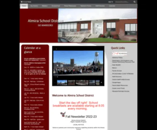 Almirasd.org(Almira School District) Screenshot
