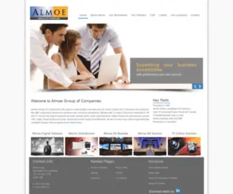 Almoe.com(Almoe Group distributes Audio Visual & IT Brands in United Arab Emirates (UAE)) Screenshot