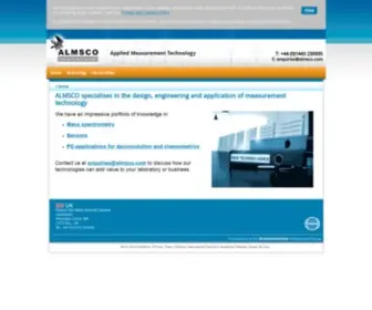 Almsco.com(Design, engineering & application of measurement technology) Screenshot