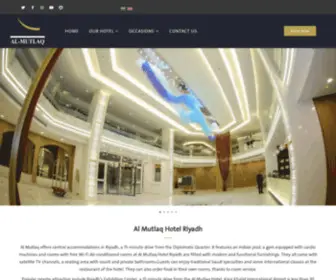 AlmutlaqHotel.com(فندق المطلق) Screenshot