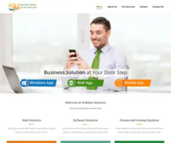 Alnaharsolution.com(Business Solution at your door step) Screenshot