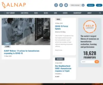 Alnap.org(Strengthening humanitarian action through evaluation and learning) Screenshot