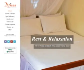 Alnisaahotelandspa.com(The best spa in Jinja Uganda) Screenshot