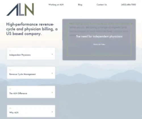 ALNMM.com(Managing your revenue cycle) Screenshot