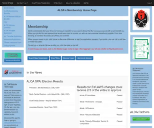 Aloamembers.org(SAMS) Screenshot