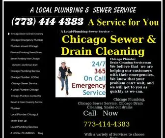 Alocalplumbing.com(Sewer service Chicago) Screenshot