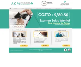 Alocentromedico.com.pe(Policlinico) Screenshot