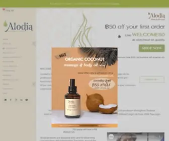 Alodiaspaproducts.com(Alodia) Screenshot