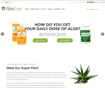 Aloecure.com(AloeCure Pure Aloe Vera Based Supplements) Screenshot