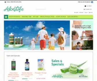 Aloelife.com(Center for Aloe Information and Products) Screenshot