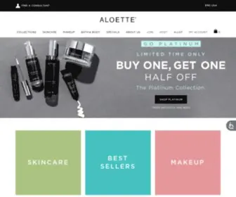 Aloette.com(Aloette cosmetics) Screenshot