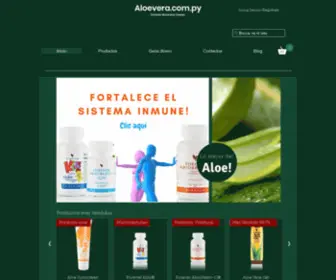 Aloevera.com.py(Forever Living Paraguay) Screenshot