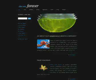 Aloeveraforever.sk(Aloe Vera produkty pre zdravie a krásu) Screenshot