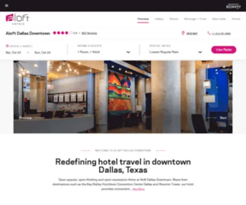 Aloftdallasdowntown.com(Dallas Texas Hotels Downtown) Screenshot