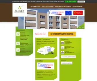 Alogea.fr(Bienvenue sur le site d'ALOGEA) Screenshot