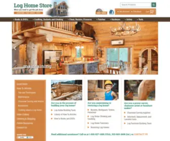 Aloghomestore.com(Log Home Store Building Supplies and Tools) Screenshot